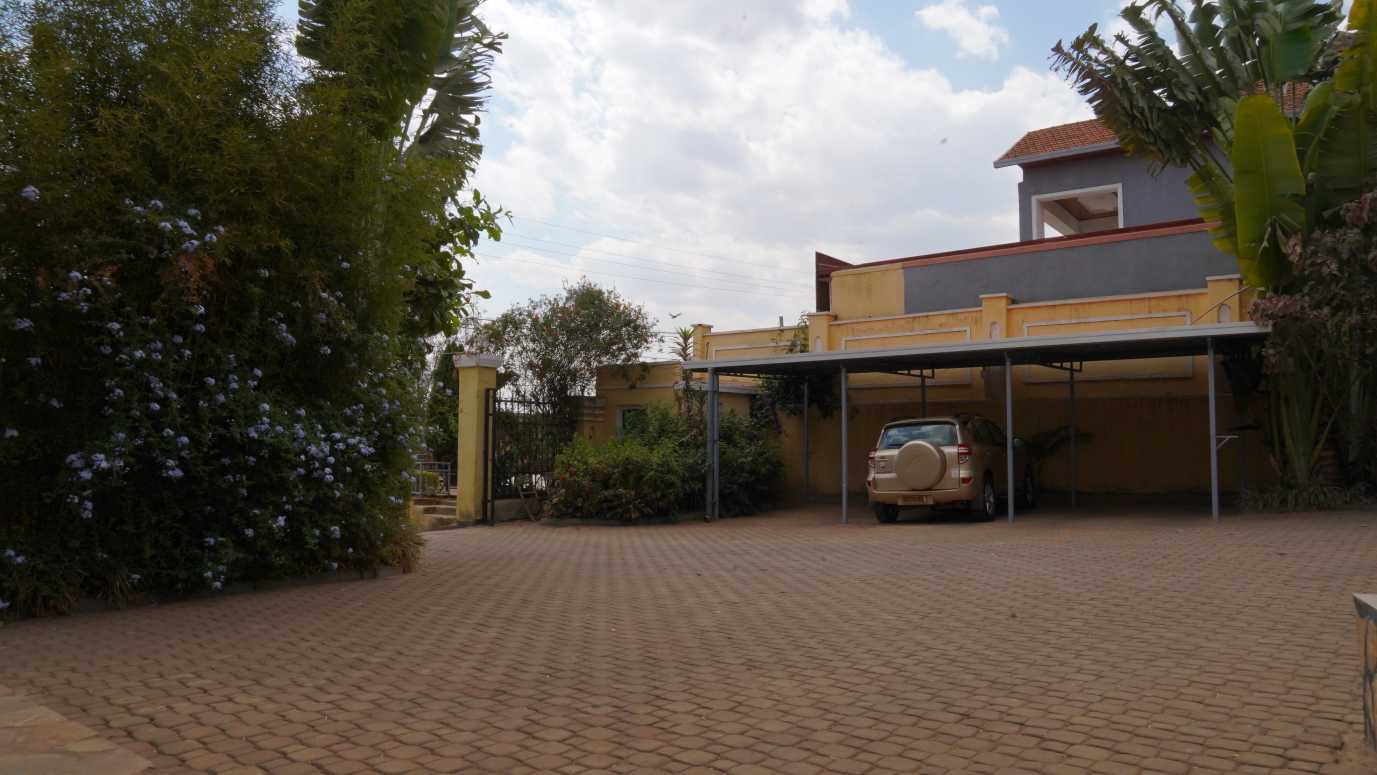 parking inside the hotel in Kigali